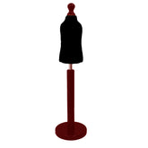 Children Kids Age 1 year Tailors Dummy Mannequin, Black Torso Bust with a Red Wood Round Base